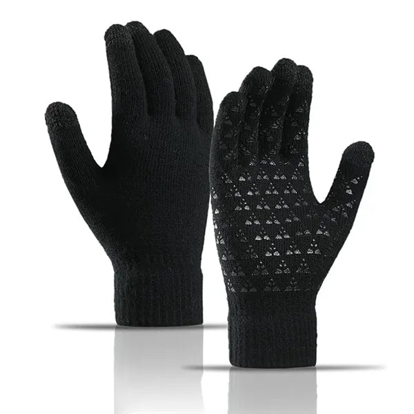 Touchscreen Winter Gloves with Fleece Lining and Grip