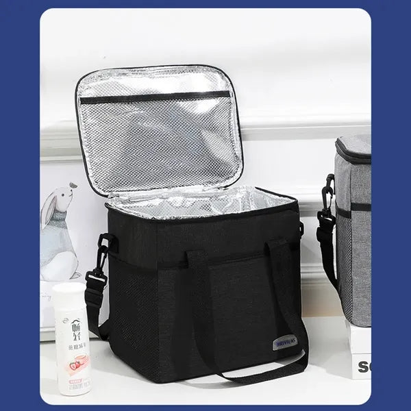 Large Insulated Outdoor Lunch Bag with Aluminum Foil Lining
