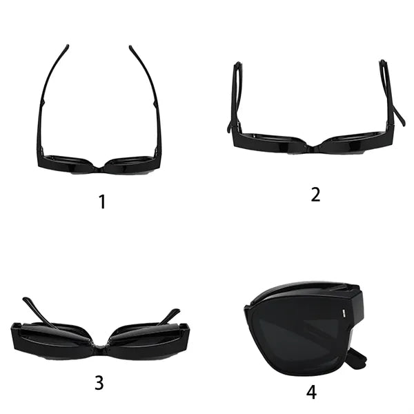 Folding Myopia Clip On Sunglasses