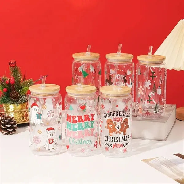 16oz Mason Jars W/ Lids & straws