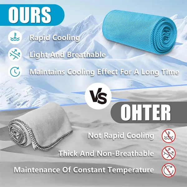 Cooling Sports Quick Dry Ice Silk Sweat Towel