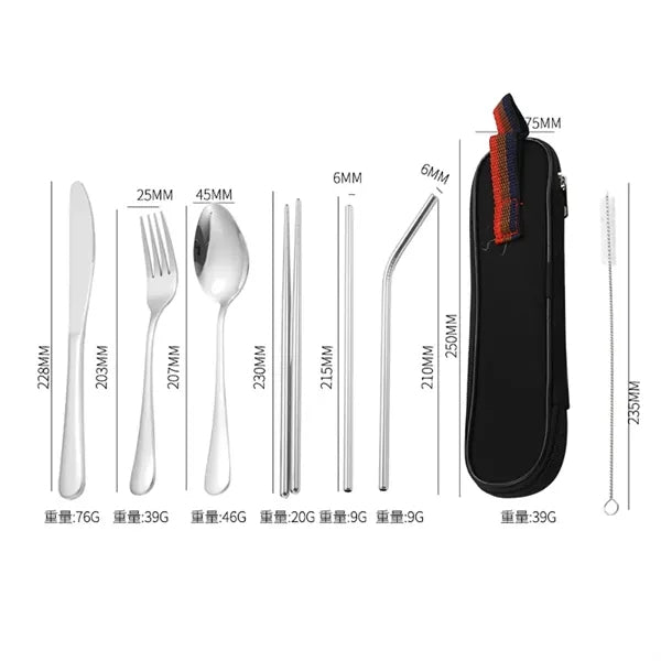 StainlessSteel Cutlery SetIn Pouch