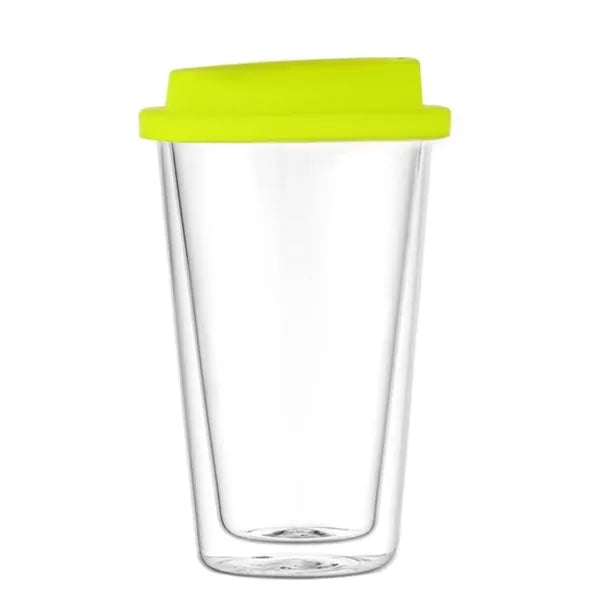 12oz Double-Walled Borosilicate Glass Water Cup