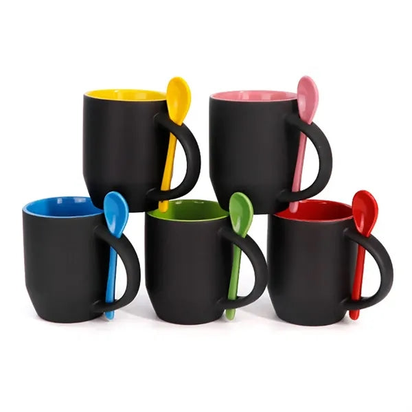 12oz Coffee Mugs Ceramic Dull Polished Color Changing Cups