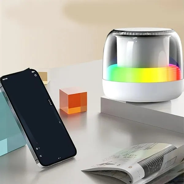 Portable Bluetooth Speaker with Ambient LED Light