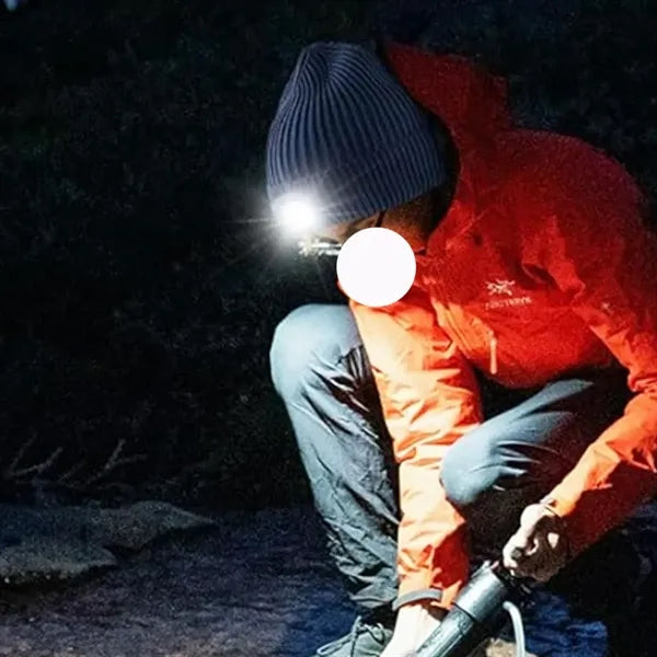 LED Lighted Knit Beanie Hat for Hands-Free Illumination