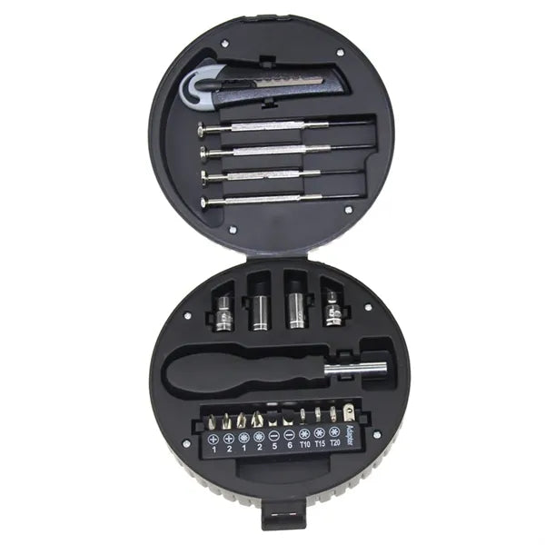 20-Piece Mini Tool Kit in Tire-Shaped Case