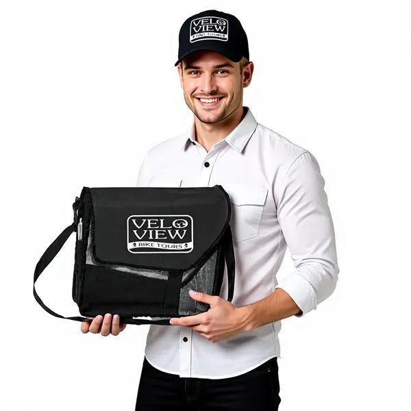 Slanted Flap Messenger Bag