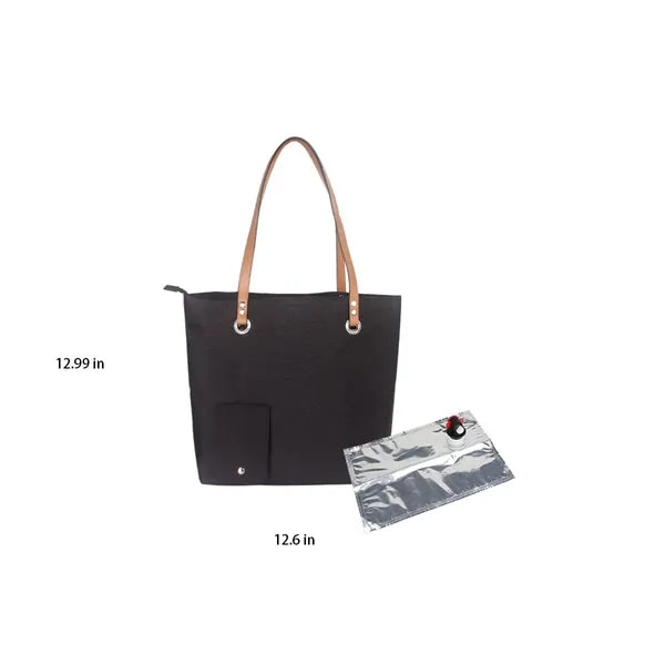 Stylish Functional Wine Tote Bag with Hidden Compartment