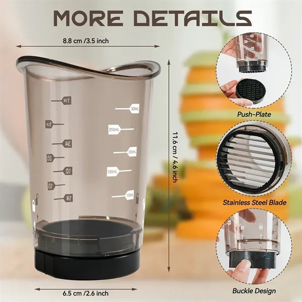 Stainless Steel Fruit Slicer For Strawberry And Melon Prep