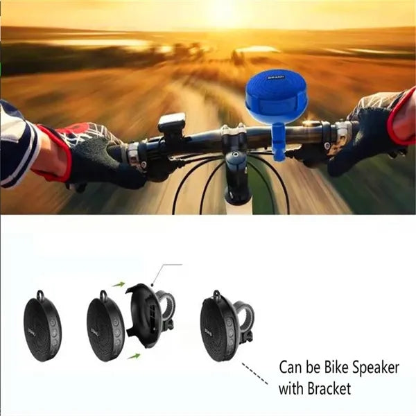 Waterproof Bluetooth Bike Speaker With Suction Cup And Mount