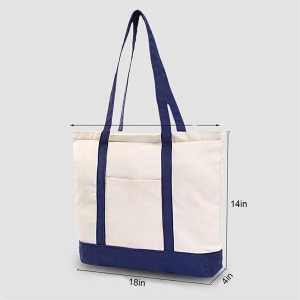 Boat Tote Bag With Front Pocket