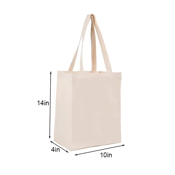 Vertical Polyester-Cotton Grocery Tote Bag