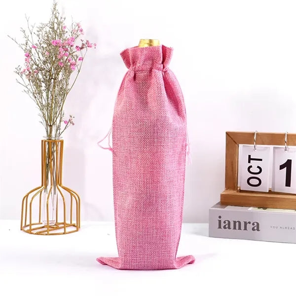 Burlap Wine Bags