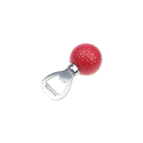 Golf-Themed Stainless Steel Beer Bottle Opener with Grip