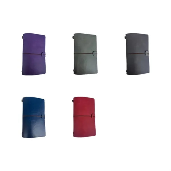 Durable Waterproof Leather Notebook with Divider Bags
