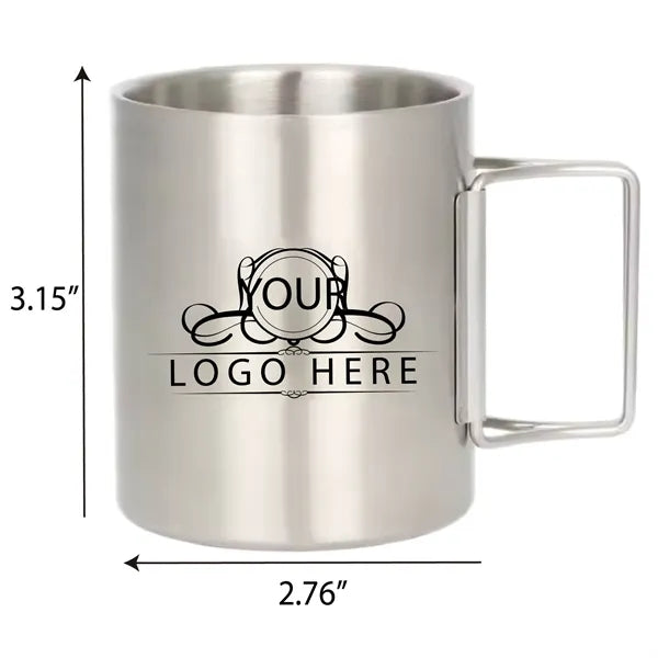 10oz Camping Cup with Folding Handles