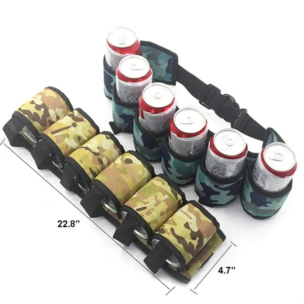 Adjustable Waist Beer Belt Bag With 6 Pockets