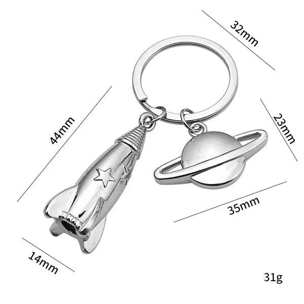 Rocket Key Chain Planet Keychain Party Gift