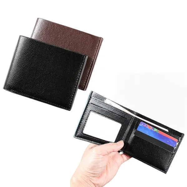 PU leather wallet clip