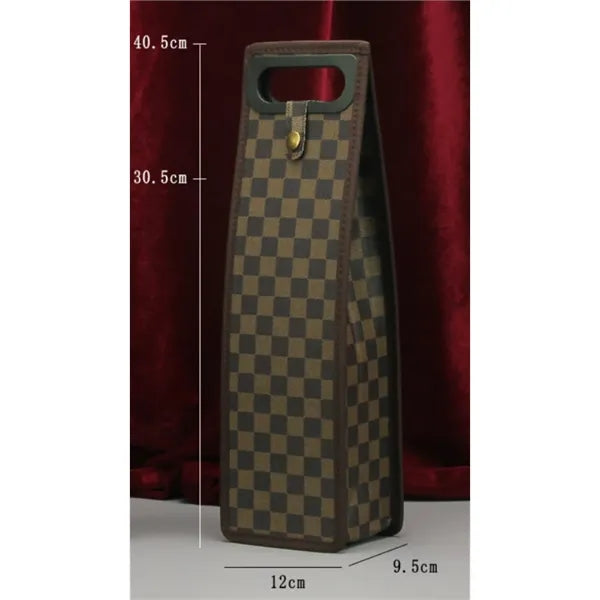 Leather Wine Tote Carrier