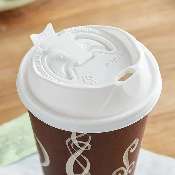 12 Oz. - 20 Oz. Insulated Paper Cup Lid, White