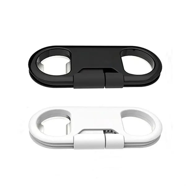 3-in-1 Bottle Opener Keychain with Cellphone Charging Cable