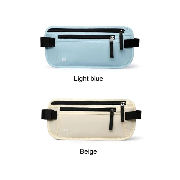RFID Blocking Outdoor Sports Waist Bag W/ Headphone Jack