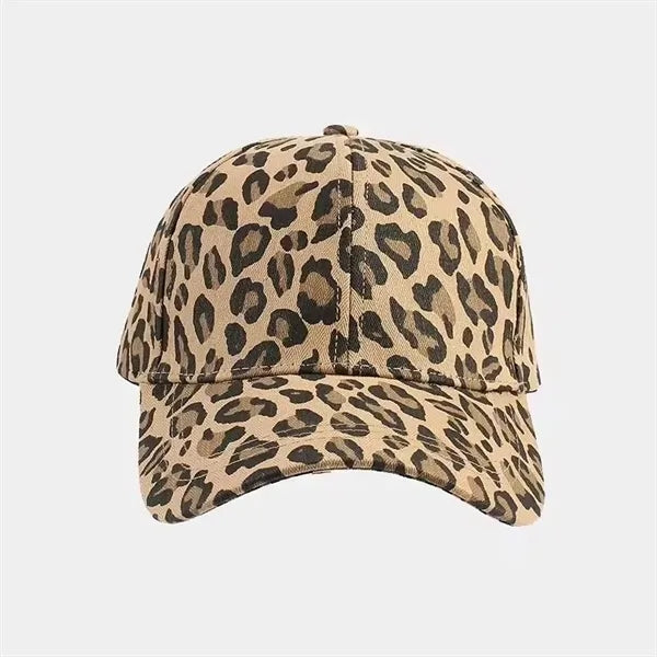 Adjustable Leopard Print Baseball Cap