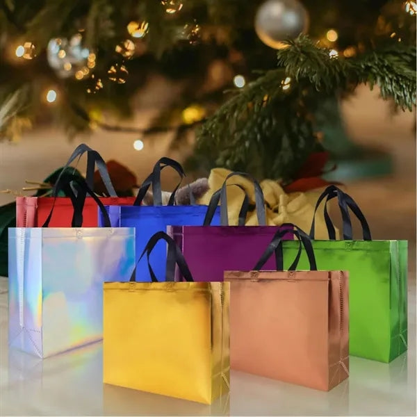 Iridescent Non-Woven Gift Tote Bag