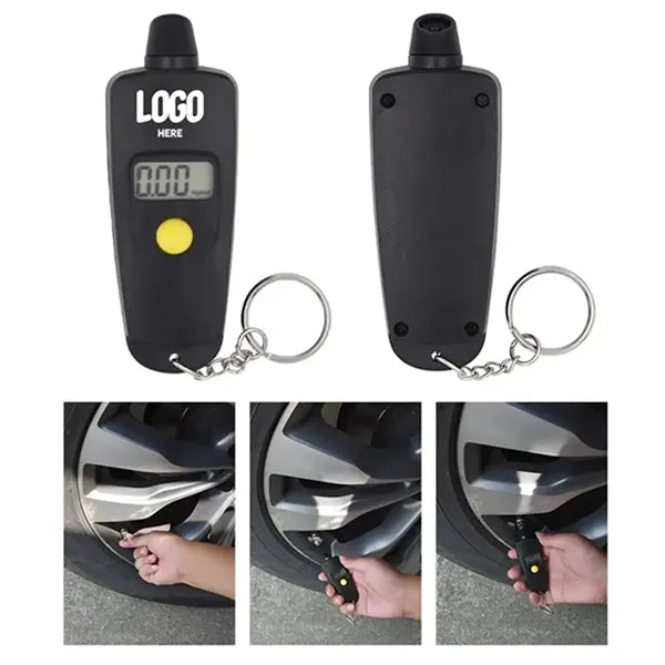 Digital Tire Gauge Keychain