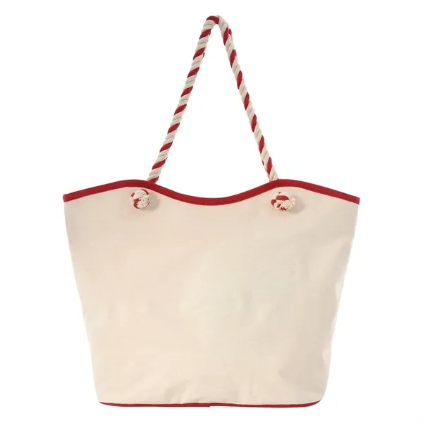 16 OZ Canvas Tote Bag With Rope Handle