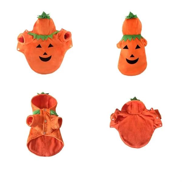 Pet Halloween Pumpkin Costume For Dogs