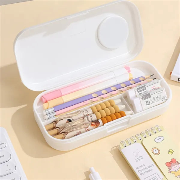 Large Capacity Double-Layer Pencil Case