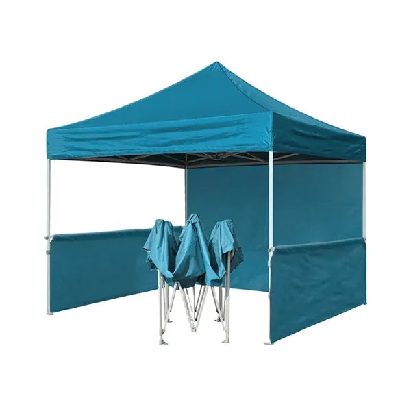 10' x 10' Pop Up Canopy Tent Top With Back Wall