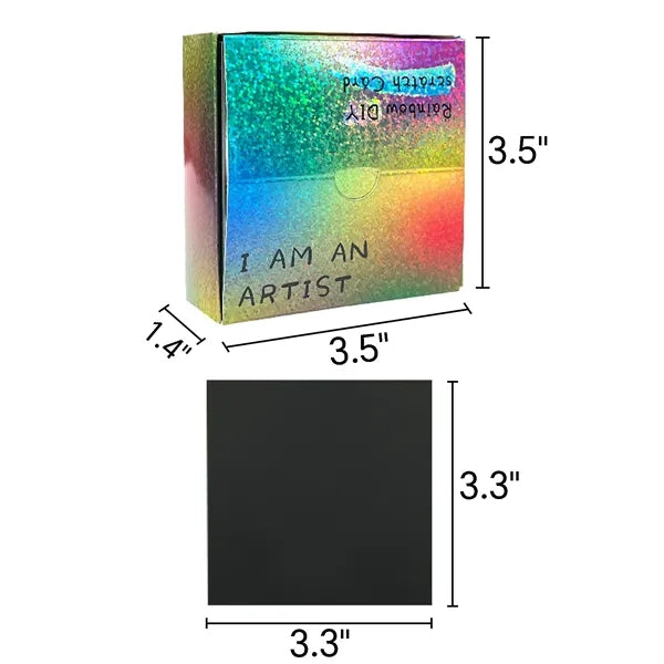 Rainbow Scratch Art Paper