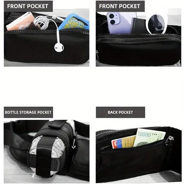 Sports Hydration Waist Pack Running Belt with Bottle Holder