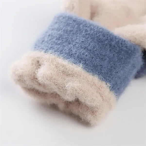 Children's Knitted Thick Gloves