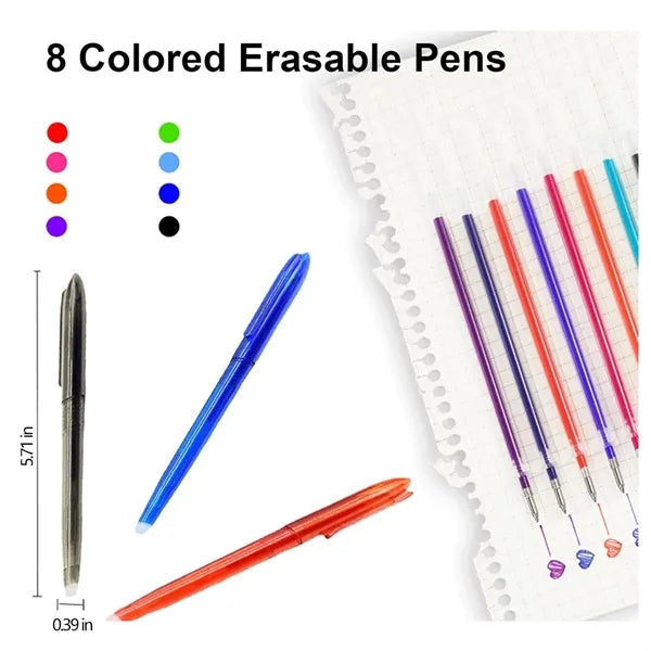 Heat Erasable Gel Pen Fabric Markers 0.5mm for Sewing