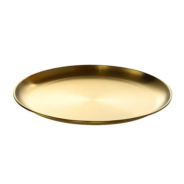 Stainless Steel Plate Snack Dish Korean BBQ
