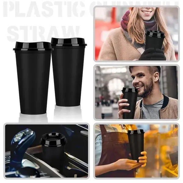 Stylish plastic coffee cup