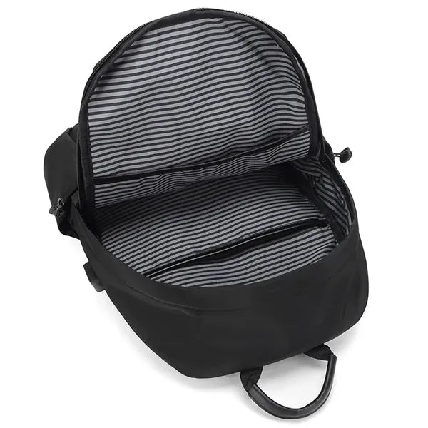 Branded Travel Laptop Backpack with USB Charging Port