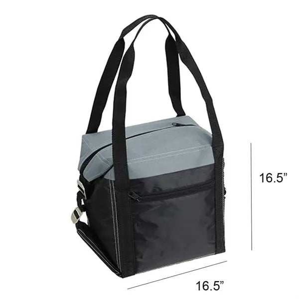 Oxford cloth Foldable Cooler Lunch Bag With Handles