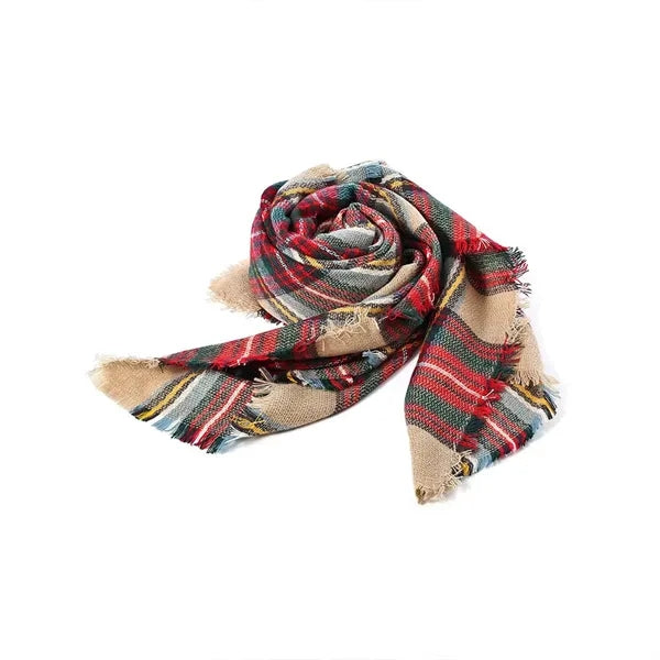 Warm shawl scarf