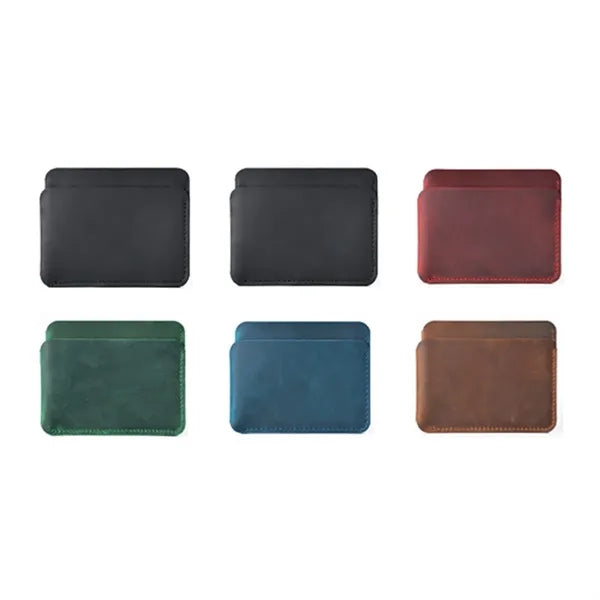 Genuine Leather Waterproof Portable Card Holder