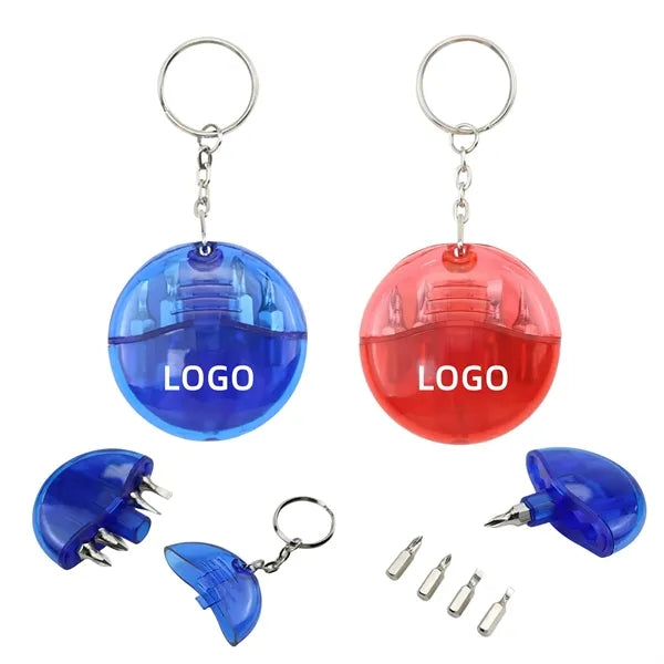 Mini Screwdriver Set With Keychain