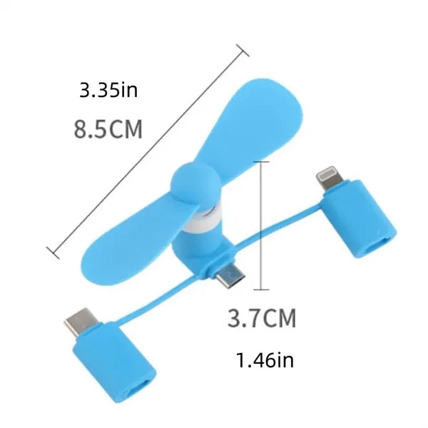 3-In-1 Mini Phone Fan
