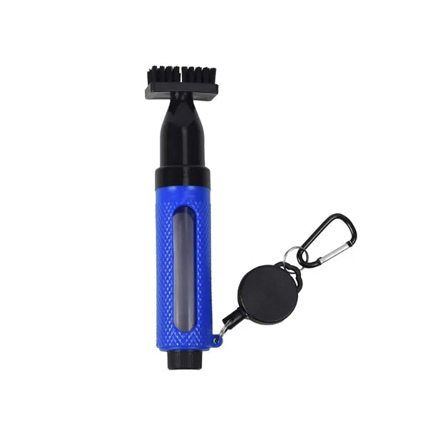 Golf Club Push-Type Cleaning Brush With Water Spray Function