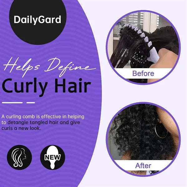 Triple Prong Air Cushion Hair Comb