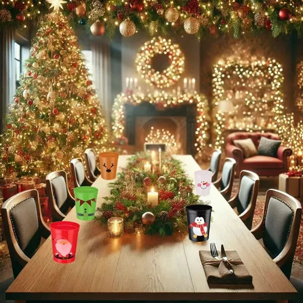 16oz Plastic Christmas Cup